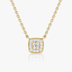 0.10TCW Round F-VS Lab Grown Diamond Necklace