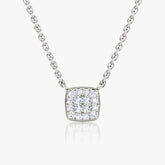 0.10TCW Round F-VS Lab Grown Diamond Necklace