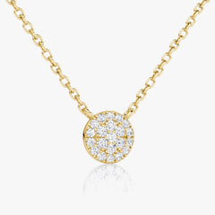 0.12TCW Round F-VS Lab Grown Diamond Necklace for Women