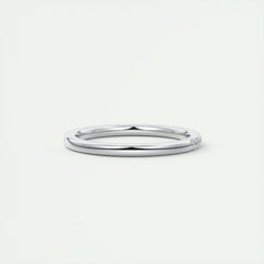 1.8mm Round EF- VVS Lab Grown Diamond Half Eternity Wedding Band