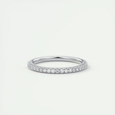 1.8mm Round EF- VVS Lab Grown Diamond Half Eternity Wedding Band