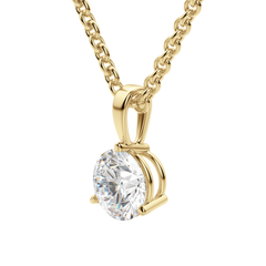 0.25CT- 1.50CT Round F-VS Lab Grown Diamond Solitaire Necklace