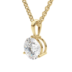 0.25CT- 1.50CT Round F-VS Lab Grown Diamond Solitaire Necklace