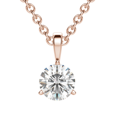 0.25CT- 1.50CT Round F-VS Lab Grown Diamond Solitaire Necklace
