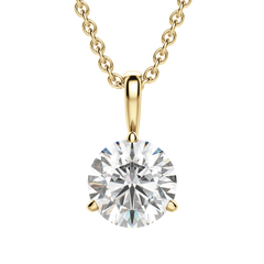 0.25CT- 1.50CT Round F-VS Lab Grown Diamond Solitaire Necklace