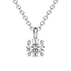 0.25CT - 1.50CT Round Solitaire F-VS Lab Grown Diamond Necklace