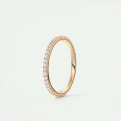 1.5mm Round EF- VVS Lab Grown Diamond Full Eternity Wedding Band