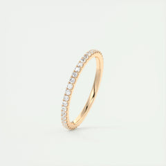 1.5mm Round EF- VVS Lab Grown Diamond Full Eternity Wedding Band