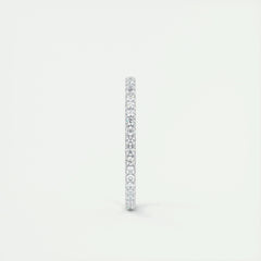 1.5mm Round EF- VVS Lab Grown Diamond Full Eternity Wedding Band