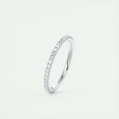 1.5mm Round EF- VVS Lab Grown Diamond Full Eternity Wedding Band