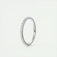 1.5mm Round EF- VVS Lab Grown Diamond Full Eternity Wedding Band
