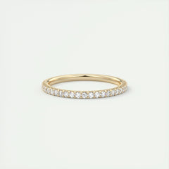 1.5mm Round EF- VVS Lab Grown Diamond Full Eternity Wedding Band