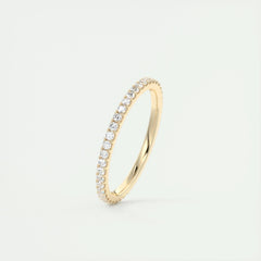1.5mm Round EF- VVS Lab Grown Diamond Full Eternity Wedding Band