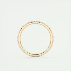1.5mm Round EF- VVS Lab Grown Diamond Full Eternity Wedding Band