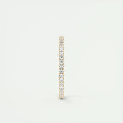 1.5mm Round EF- VVS Lab Grown Diamond Full Eternity Wedding Band