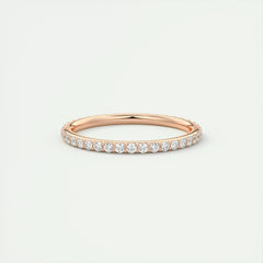 1.5mm Round EF- VVS Lab Grown Diamond Full Eternity Wedding Band