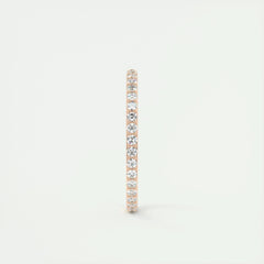 1.5mm Round EF- VVS Lab Grown Diamond Full Eternity Wedding Band