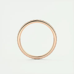 1.5mm Round EF- VVS Lab Grown Diamond Full Eternity Wedding Band