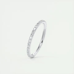 1.5mm Round EF- VVS Lab Grown Diamond Full Eternity Wedding Band