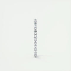 1.5mm Round EF- VVS Lab Grown Diamond Full Eternity Wedding Band