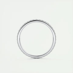 1.5mm Round EF- VVS Lab Grown Diamond Full Eternity Wedding Band