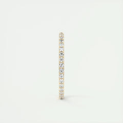 1.5mm Round EF- VVS Lab Grown Diamond Full Eternity Wedding Band
