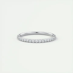 1.5mm Round EF- VVS Lab Grown Diamond Full Eternity Wedding Band