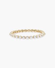 1.5mm Round EF- VVS Lab Grown Diamond Full Eternity Wedding Band