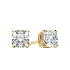 0.50CT - 2.0CT Cushion Solitaire F-VS Lab Grown Diamond Earrings
