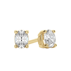 0.50CT - 2.0CT Oval Solitaire F-VS Lab Grown Diamond Earrings