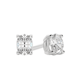 0.50CT - 2.0CT Oval Solitaire F-VS Lab Grown Diamond Earrings