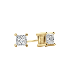 0.50CT - 2.0CT Princess Solitaire F-VS Lab Grown Diamond Earrings
