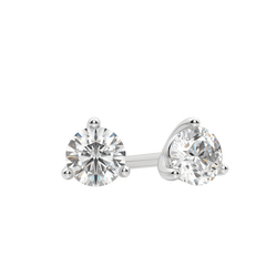 0.50CT - 4.0CT Round Solitaire F-VS Lab Grown Diamond Earrings
