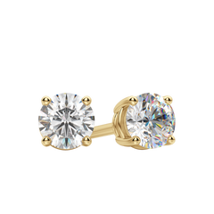 0.50CT - 4.0CT Round Solitaire F-VS Lab Grown Diamond Earrings