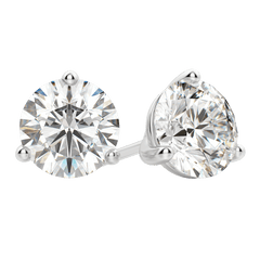 0.50CT - 4.0CT Round Solitaire F-VS Lab Grown Diamond Earrings