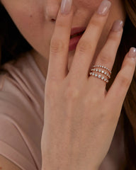 2.0mm Round Cut EF- VVS Lab Grown Diamond Full Eternity Floating Wedding Band