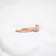 2CT Round Cut Cluster Moissanite Ring with Floating Accent Diamonds
