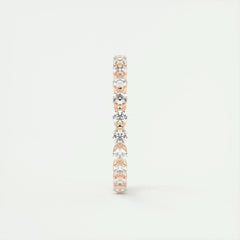 1.80mm Round EF- VVS Lab Grown Diamond Full Eternity Bubble Wedding Band