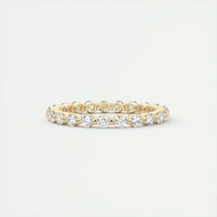 1.80mm Round EF- VVS Lab Grown Diamond Full Eternity Bubble Wedding Band