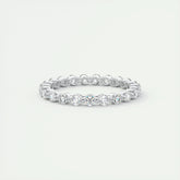 1.80mm Round EF- VVS Lab Grown Diamond Full Eternity Bubble Wedding Band