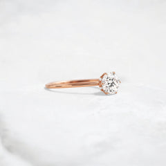 0.70ct-golden-round-cut-moissanite-diamond-engagement-ring-rose-gold-gemfora-1