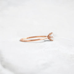 0.70ct-golden-round-cut-moissanite-diamond-engagement-ring-rose-gold-gemfora-3