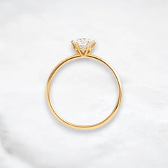 0.70ct-golden-round-cut-moissanite-diamond-engagement-ring-yellow-gold-gemfora-4