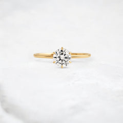 0.70ct-round-moissanite-engagement-ring-handcrafted-six-prong-tab-design-romantic-love-gift-for-her-yellow-gold-gemfora-1
