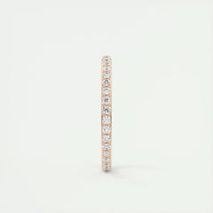 2.0mm Round EF- VVS Lab Grown Diamond Full Eternity Wedding Band