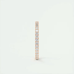 1.8mm Round EF- VVS Lab Grown Diamond Full Eternity Wedding Band