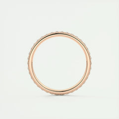 2.0mm Round EF- VVS Lab Grown Diamond Full Eternity Wedding Band