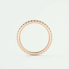 1.8mm Round EF- VVS Lab Grown Diamond Full Eternity Wedding Band