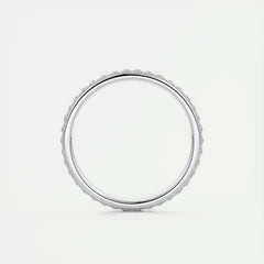 2.0mm Round EF- VVS Lab Grown Diamond Full Eternity Wedding Band