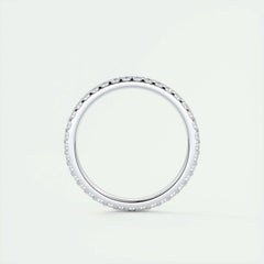 1.8mm Round EF- VVS Lab Grown Diamond Full Eternity Wedding Band